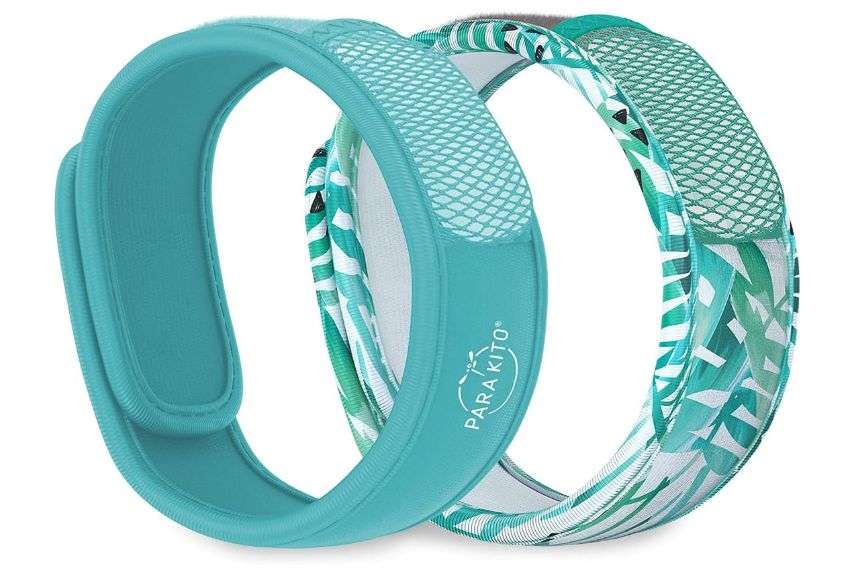 PARA'KITO Mosquito Repellent Bonus Pack - 2 Wristbands | 2 Refills (Turquoise + Foliage)