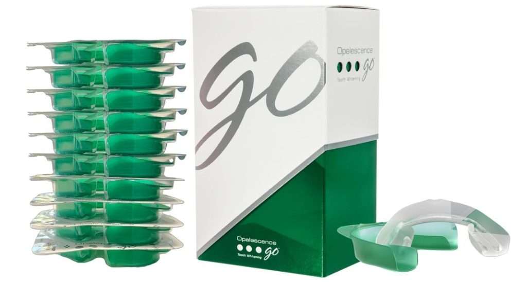 Opalescence Go 15- Prefilled Teeth Whitening Trays - 15% Hydrogen Peroxide - (10 Treatments) Made by Ultradent Products. Mint