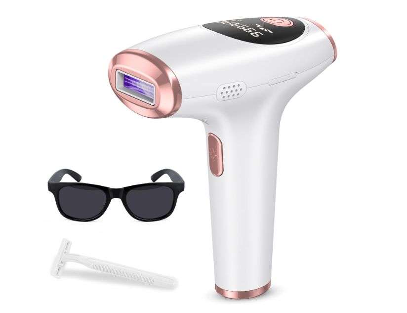 Laser Hair Removal For Women Permanent IPL Hair Remover Device Professional Hair Removal For Facial Body At-Home Upgraded to 999,999 Permanent Flashes