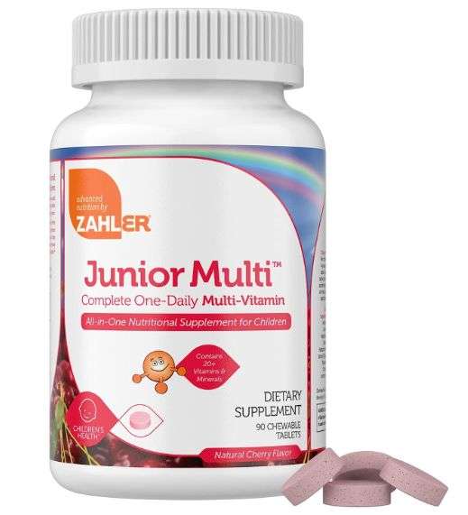 Zahler Kids Multivitamin Chewable Vitamin Tablet - Complete One Daily Kids Vitamins